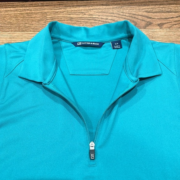 Cutter & Buck Forge Sleeveless Polo size small teal green - Picture 4 of 5
